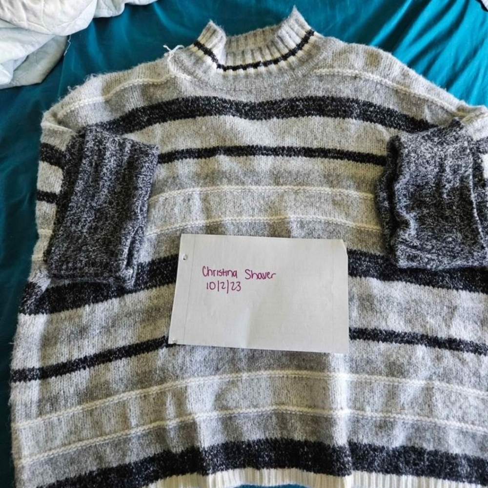 Pink lily sweater
